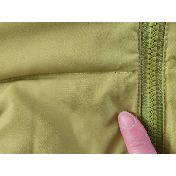 Ruff Hewn MEDIUM Down Puffer Parka Lime Green Insulated Winter Coat Jacket - Picture 6 of 7
